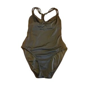 Victoria secrets Large woman’s forever sexy black strappy swimsuit flattering